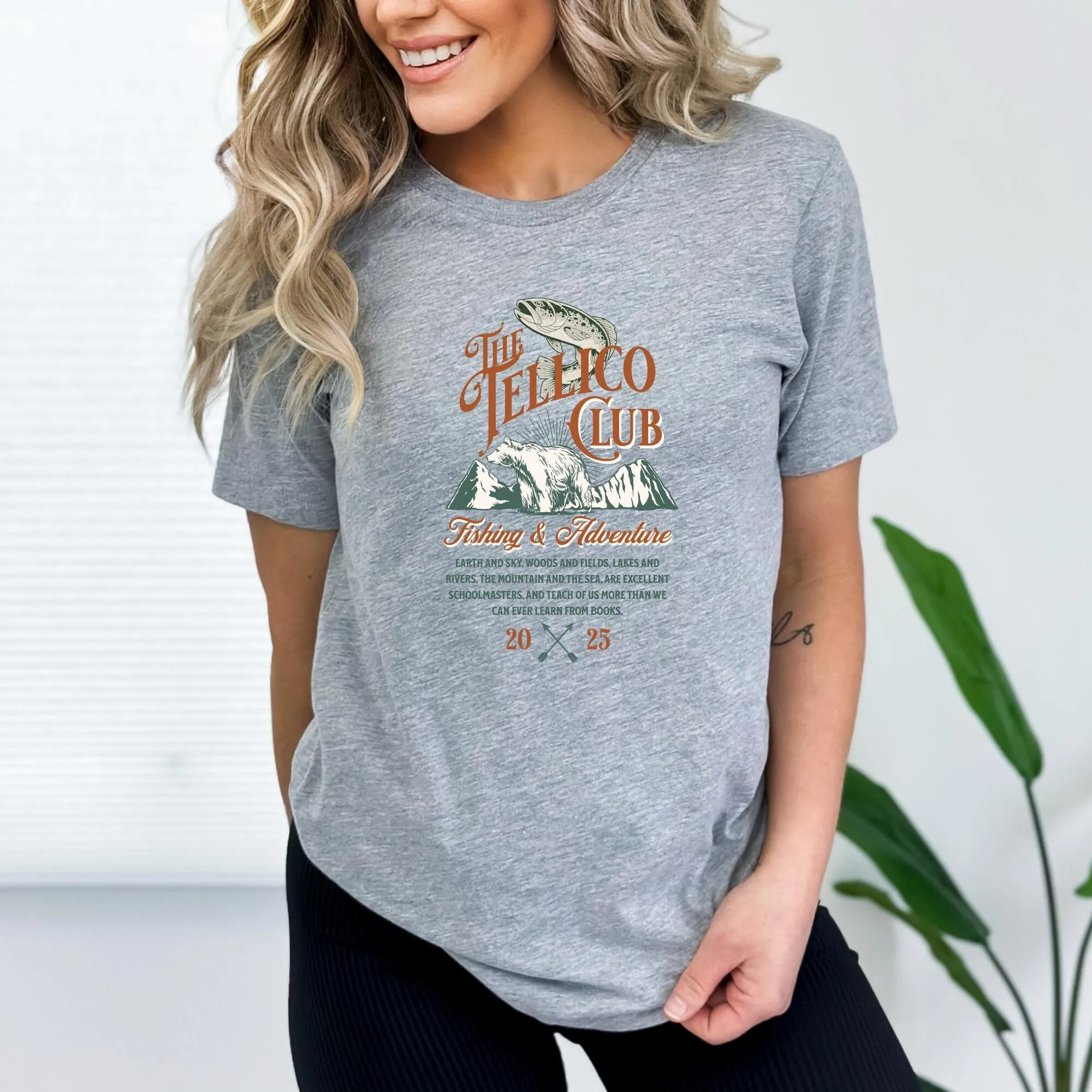 Outdoor Adventure Club - Das Tellico Club T-Shirt Angelabenteuer Outdoor-Enthusiasten