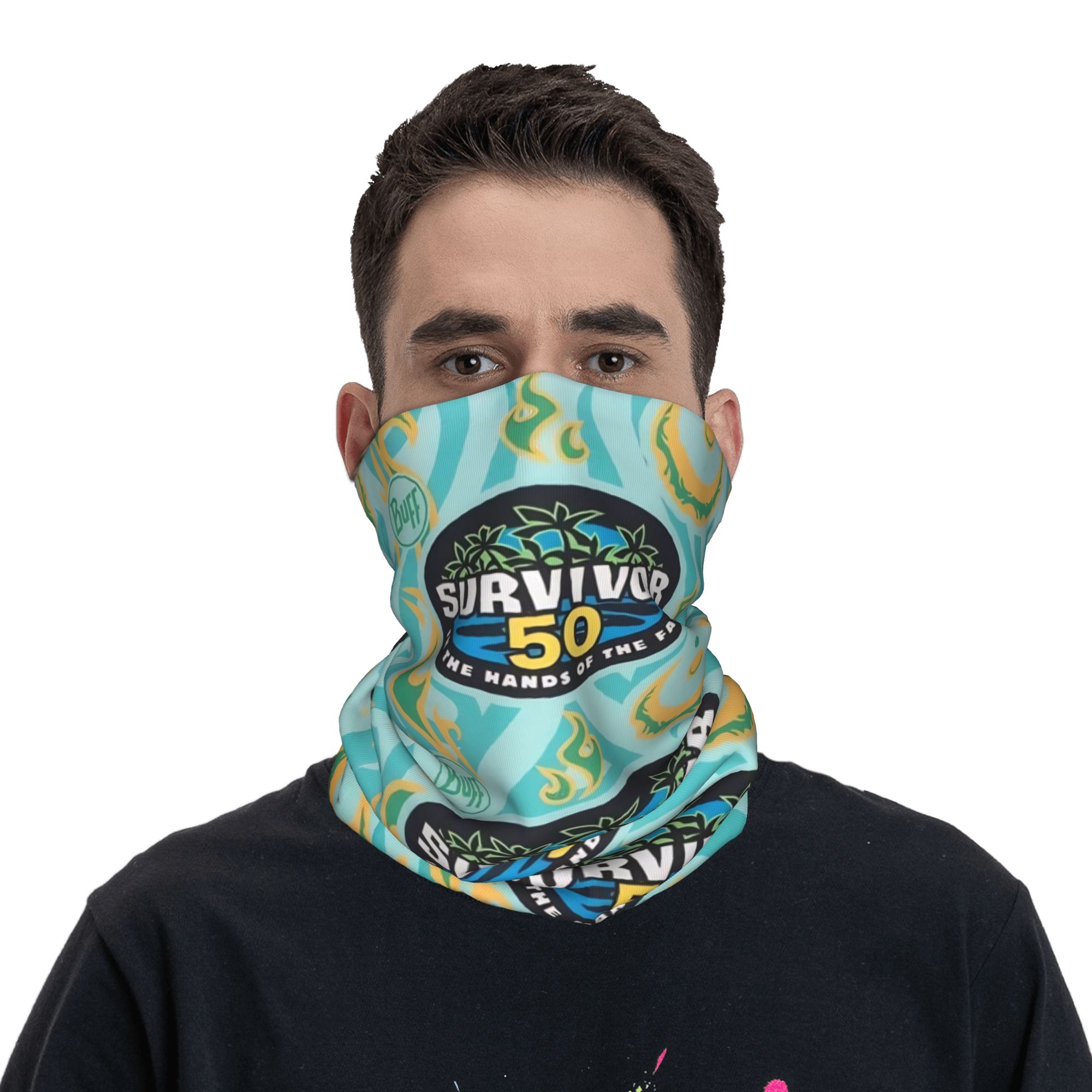 Outdoor Adventure Show - S-Survivors 50 Adventure Game Bandana-Halstuch, bedruckter