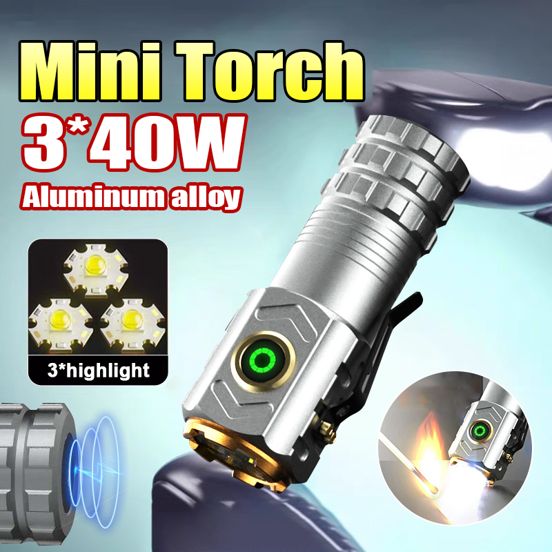 Outdoor Adventure Camp - super leistungsstarke Spotlight-Zündungs-Taschenlampe, Mini-Taschenlampe, starker Magnet,