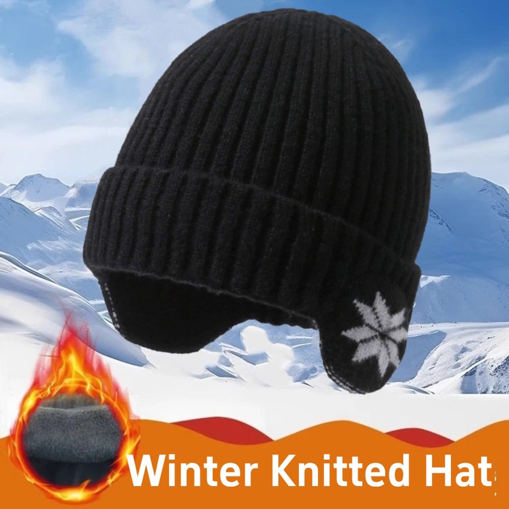 Outdoor Adventure Oa - Modische Thermo-Winter-Strickmütze, winddicht, isoliert, warme Strickmütze,